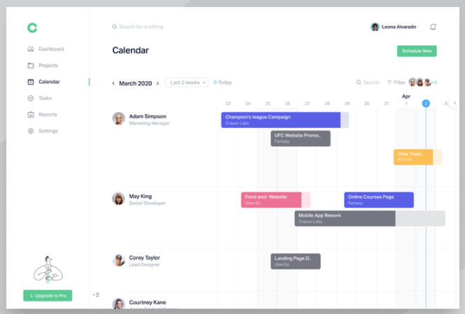 web scheduling software development