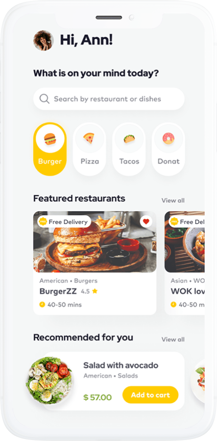 food delivery app