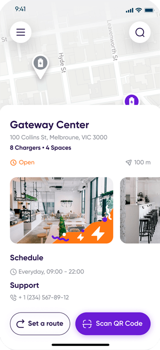 Power Bank Sharing App screen