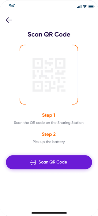 Power Bank Sharing App screen